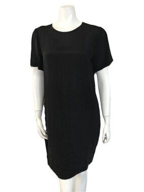 Sylvia Heisel Black Cocktail Silk Short Evening Dress 6 Mid Length